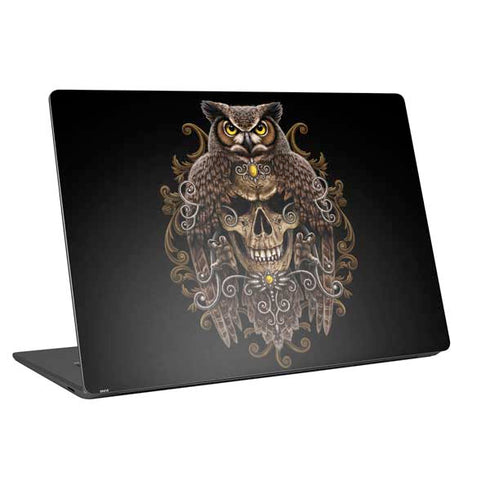 Skull and Owl by Sarah Richter Universal Laptop 12in (9.8 x 6.8in) Skin